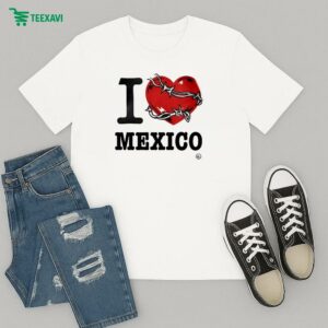 I Love Mexico Heart Chains Warren Lotas T-Shirt
