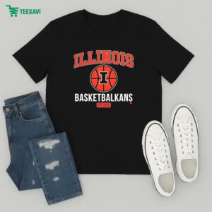 Illinois Fighting Illini Basketbalkans Est 2025 T-Shirt