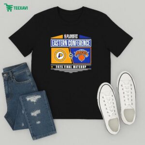 Indiana Pacers Vs New York Knicks 2025 Eastern Conference Finals Nba Playoffs Matchup T-Shirt