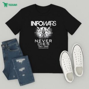 Infowars Never Dies 1997 2025 T-Shirt