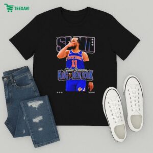 Jalen Brunson King Of New York Knicks Slam Cover T-Shirt