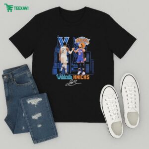Jalen Brunson Villanova Wildcats X New York Knicks Signature T-Shirt