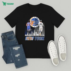 Jalen Brunson X Aaron Judge New York Knicks New York Yankees Signatures T-Shirt
