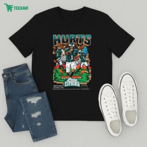 Jalen Hurts Planet Euphoria Philadelphia Eagles T-Shirt