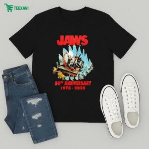Jaws 50th Anniversary 1975-2025 This Shark Swallow You Whole T-Shirt