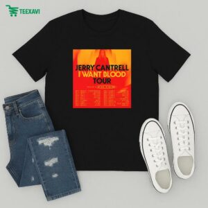 Jerry Cantrell I Want Blood Tour 2025 With Filter Cities Dates T-Shirt