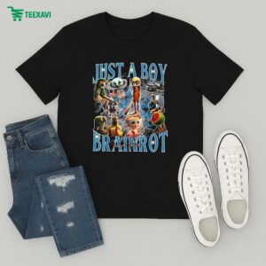 Just A Boy All Brainrot Who Love Italian Meme T-Shirt