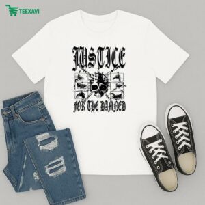 Justice For The Damned Chained Skull T-Shirt