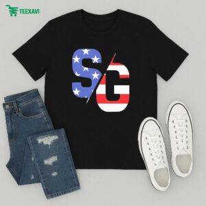Justin Swanstrom Racing Sg Merica Flag Logo T-Shirt