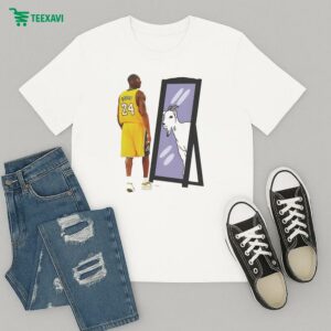 Kobe Bryant Bean Goat Mirror T-Shirt