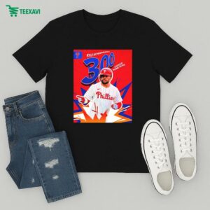 Kyle Schwarber Becomes The 11th Active Player With 300 Career Home Runs T-Shirt