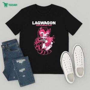 Lagwagon Heartbreaking Music Cat T-Shirt