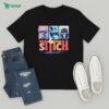 Lewis Hamilton And Charles Leclerc La Gazzetta Ferrari Team Pixel Style Race Week F1 Miami Grand Prix 2025 T-Shirt