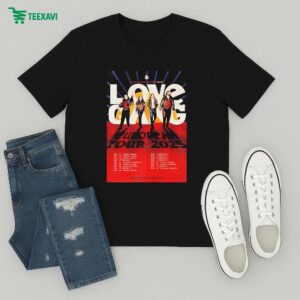 Love Gang European Tour 2025 Dates T-Shirt