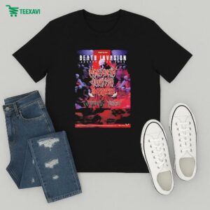Malevolent Creation Death Invasion Europe Tour 2025 T-Shirt