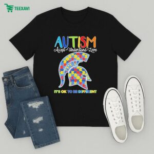 Michigan State Spartans Autism Accept Understand Love It’s Ok To Be Different T-Shirt