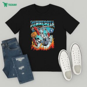 Minnesota Timberwolves Slam Warren Lotas Skeleton T-Shirt