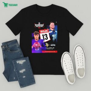 Minnesota Vikings Vs Seattle Seahawks Matchup 2025 NFL Schedule Week 13 On November 30th 2025 T-Shirt