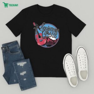 Mountain Grass Unit Guitar Logo T-Shirt