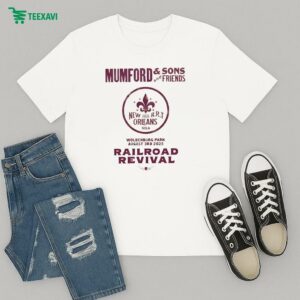 Mumford And Sons And Friends Nola Railroad Revival Tour In New Orleans At Woldenburg Park On August 3 2025 T-Shirt
