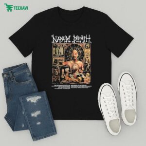 Napalm Death 2025 European Summer Festival Tour July-august Dates Event T-Shirt