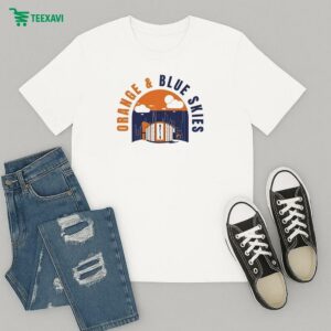 New York Knicks Orange & Blue Skies T-Shirt