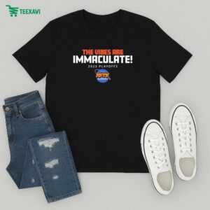 New York Knicks The Vibes Are Immaculate 2023 Playoffs Knicksfantv Kftv T-Shirt