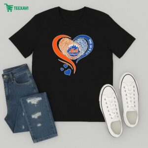 New York Mets It’s In My Dna Hearts Fingerprint T-Shirt