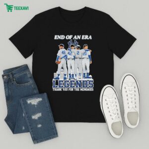 New York Yankees End Of An Era Legends Thank You For The Memories Signatures T-Shirt