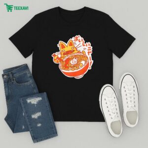 Nora-inu Large Ramen Cat T-Shirt