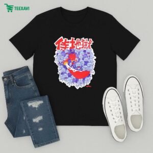 Nora-inu Medium Tako Samurai In Hell T-Shirt