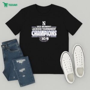 Northwestern Wildcats 2025 Women’s Lacrosse Big Ten Tournament Champions T-Shirt