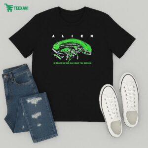 Official Alien In Space No One Hear You Scream T-Shirt