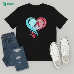 Official Arizona Diamondbacks It’s In My Dna Fingerprint Heart T-Shirt