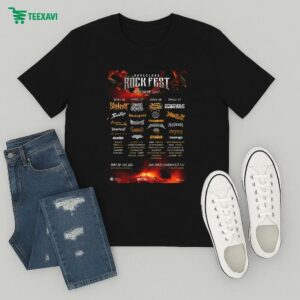 Official Barcelona Rock Fest Full Lineup In Santa Coloma De Gramenet Spain On June 26-29 2025 T-Shirt