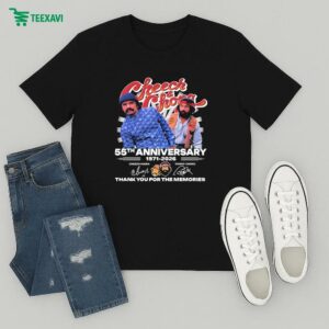 Official Cheech And Chong 55th Anniversary 1971 2026 Thank You You For The Memories Signatures T-Shirt