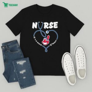 Official Cleveland Guardians Nurse It’s A Work Of Heart Mascot T-Shirt
