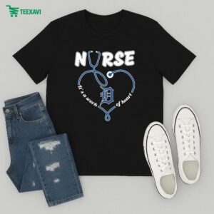 Official Detroit Tigers It’s A Work Of Heart T-Shirt