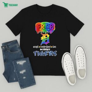 Official Detroit Tigers Pride Accept Understand Love T-Shirt