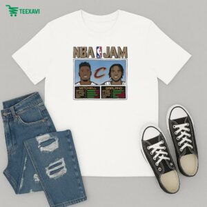 Official Donovan Mitchell And Darius Garland Nba Jam Cleveland Cavaliers T-Shirt