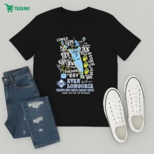 Official Evan Longoria Tampa Bay Rays 2008 2017 Thank You For The Memories T-Shirt