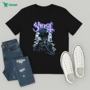 Official Ghost Praha Prague Pop-up Skeletour World Tour 2025 T-Shirt