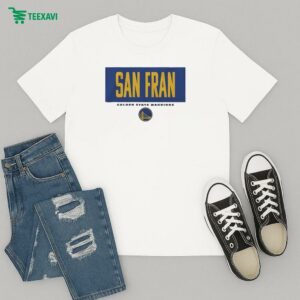 Official Golden State Warriors San Fran Crossbar T-Shirt