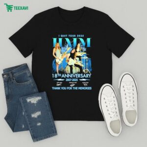 Official Haim I Quit Tour 2025 18th Anniversary 2007 2025 Thank You For The Memories T-Shirt