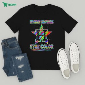Official Houston Astros Broken Crayons Still Color Star T-Shirt