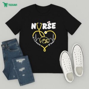 Official Iowa Hawkeyes Nurse It’s A Work Of Heart T-Shirt