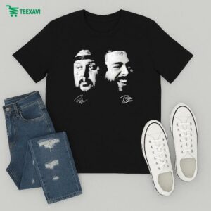 Official Jelly Roll & Post Malone The Big Ass Stadium Tour 2025 Heads Signatures T-Shirt
