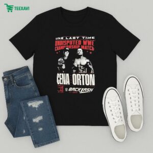 Official John Cena Vs. Randy Orton One Last Time Undisputed Wwe Championship Match Backlash 2025 T-Shirt
