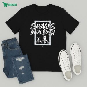 Official John Sterling And Suzyn Waldman Savages In The Booth T-Shirt