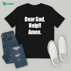 Official Jonah Wiley Dear God Help Amen T-Shirt